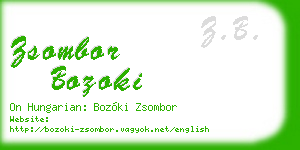 zsombor bozoki business card